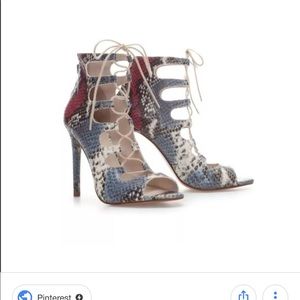 Zara snakeskin heels